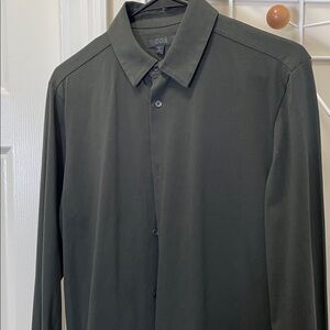 COS - Classic Button Down Long Sleeve Shirt - Green - S